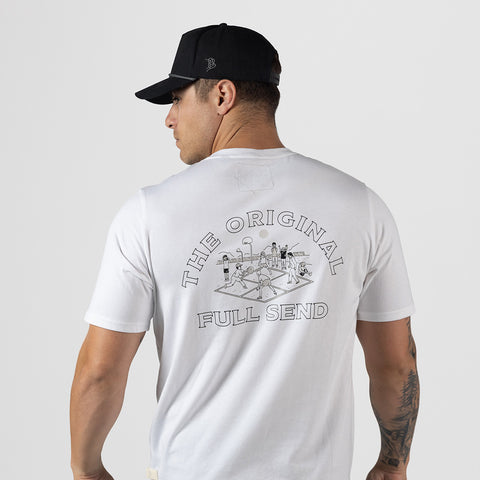 The Original Full Send Cortaro™  Tee White