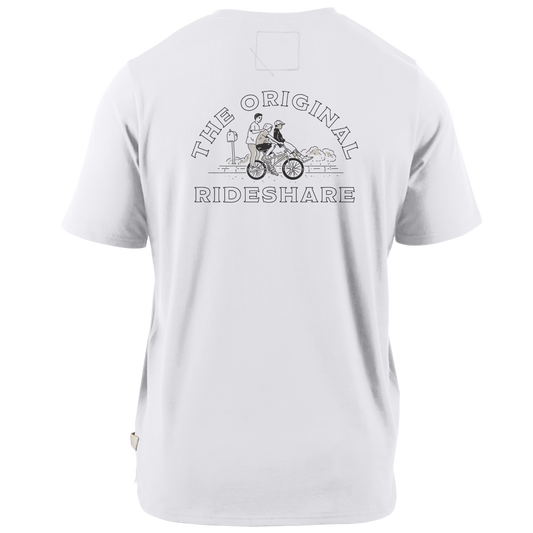 The Original RideShare Cortaro™  Tee White