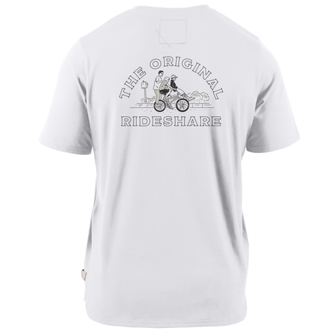 The Original RideShare Cortaro™  Tee White