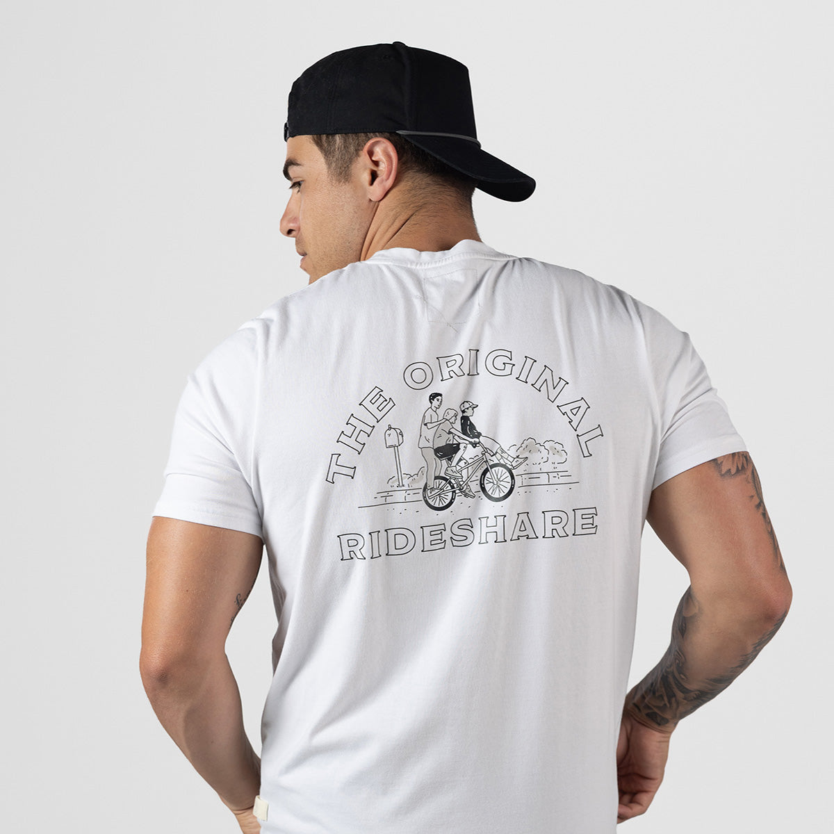 The Original RideShare Cortaro™  Tee White