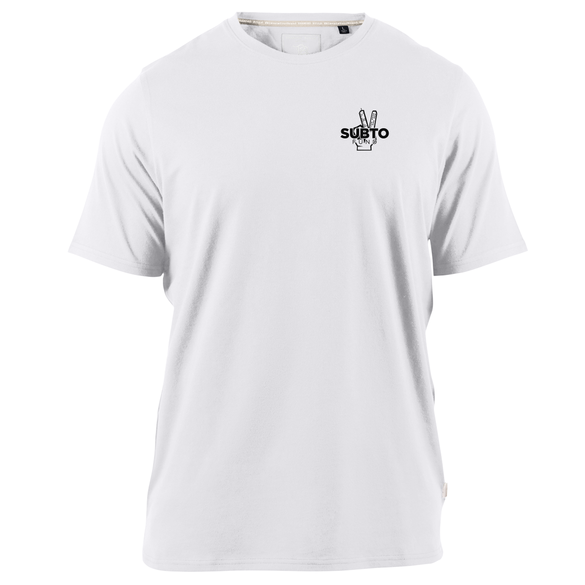 Subto Peace Sign Cortaro Tee White