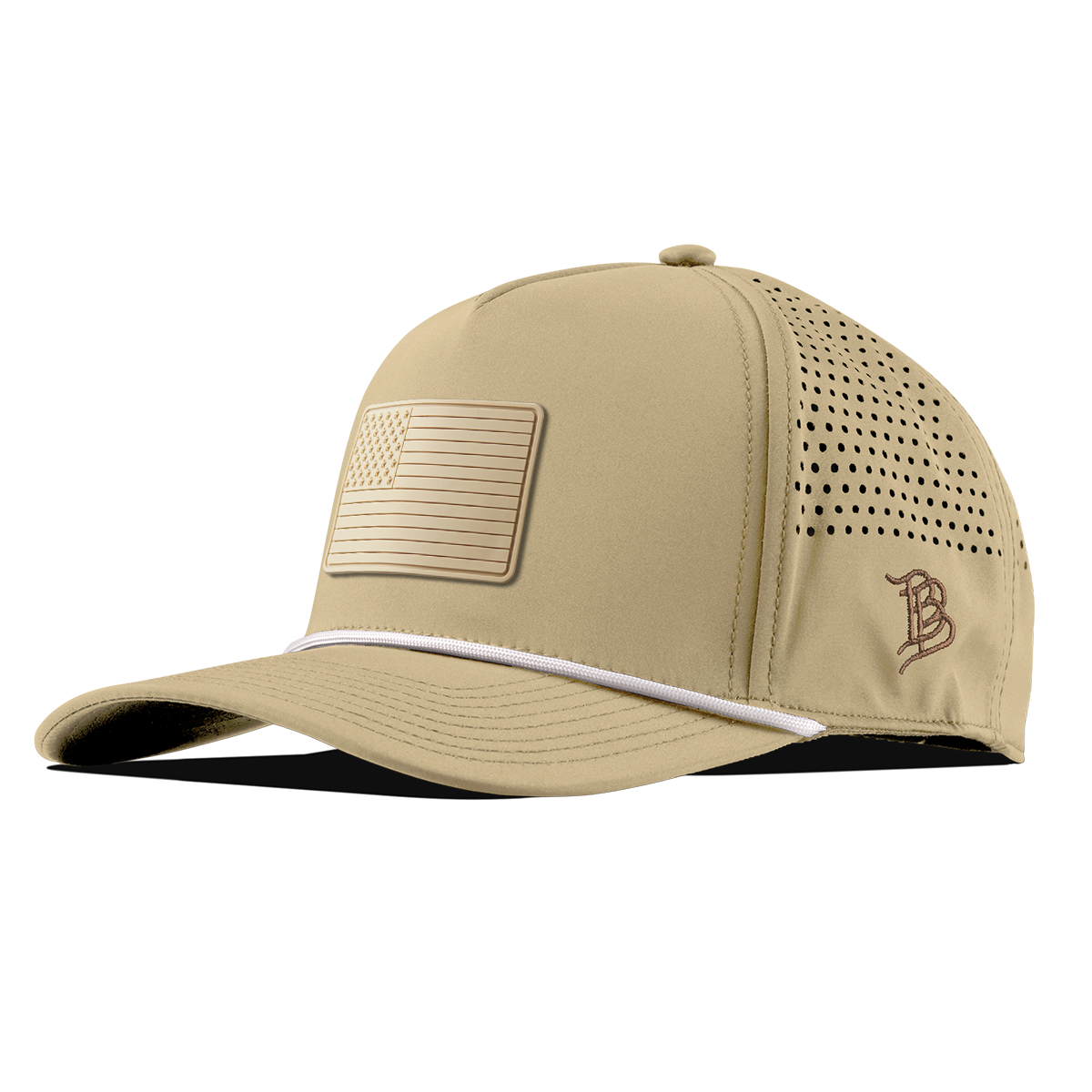 Old Glory Stealth Curved 5 Panel Rope Desert/White