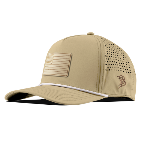 Old Glory Stealth Curved 5 Panel Rope Desert/White