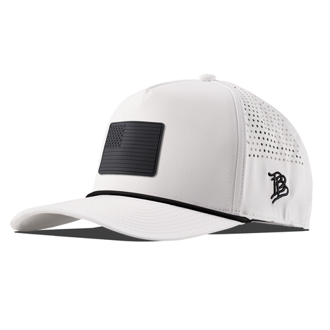 Onyx Old Glory Curved 5 Panel Rope White/Black