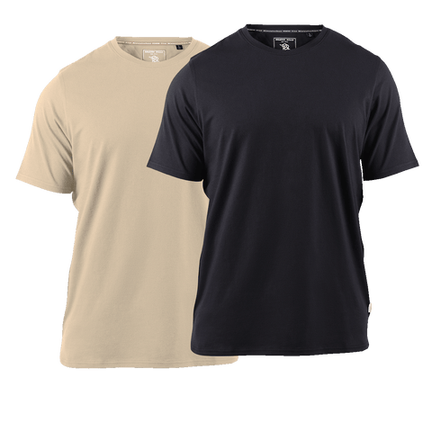 Cortaro™ Tee 2-Pack Sand + Black