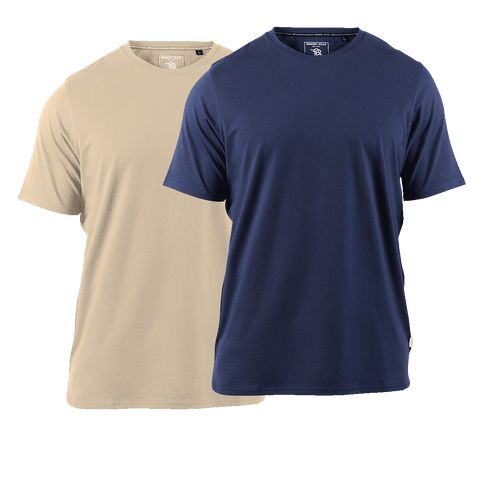 Cortaro™ Tee 2-Pack Sand + Navy