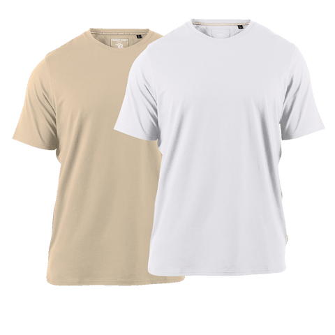 Cortaro™ Tee 2-Pack Sand + White