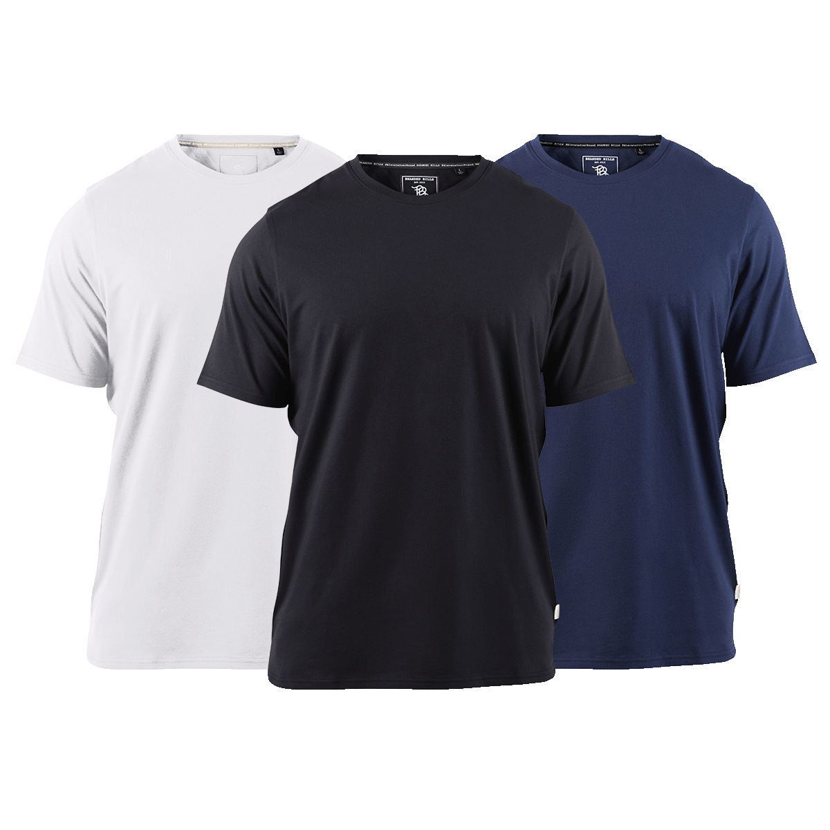 Cortaro™ Tee 3-Pack Black + Navy + White