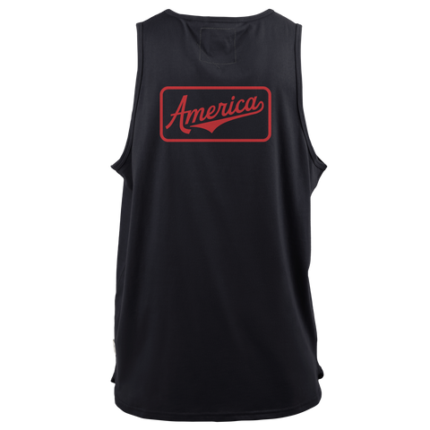 America Badge Cortaro™ Tank Top  Back Black