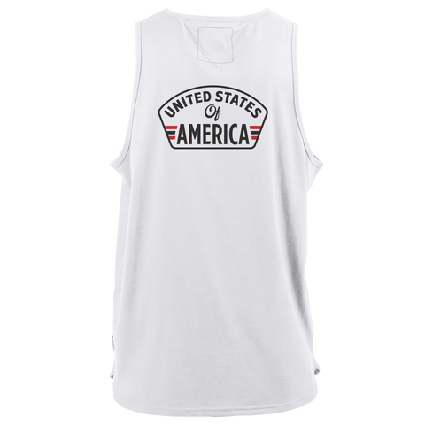 United States of America Badge Cortaro™ Tank Top  White