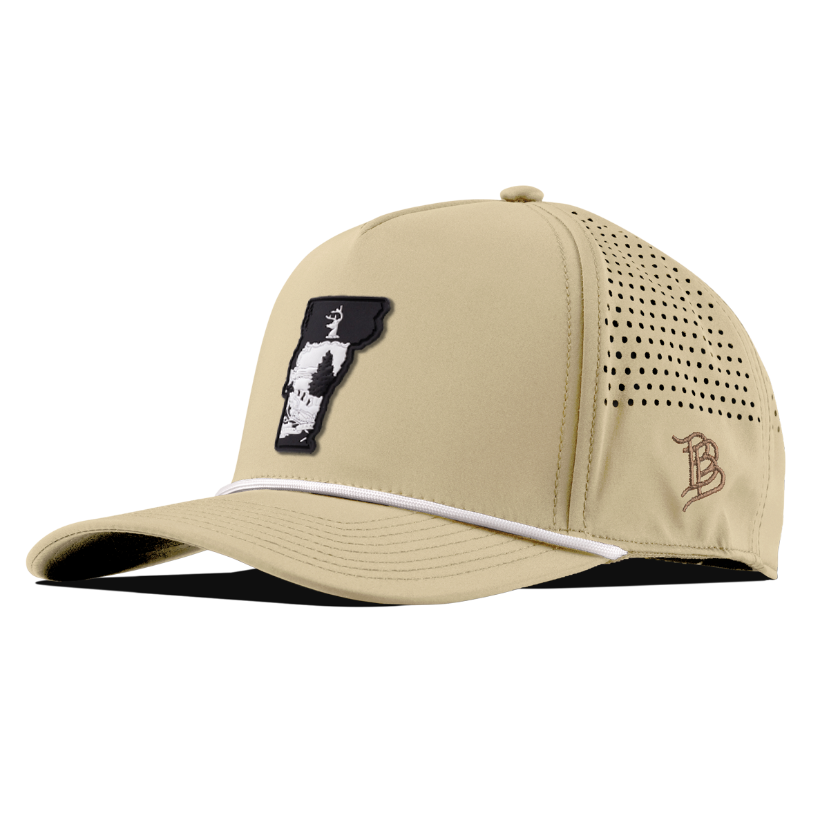 Vermont Vintage Curved 5 Panel Performance Desert/White