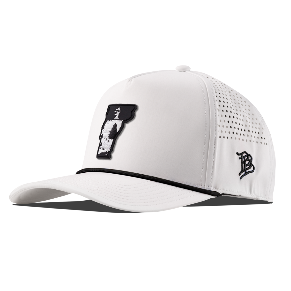 Vermont Vintage Curved 5 Panel Performance White/Black