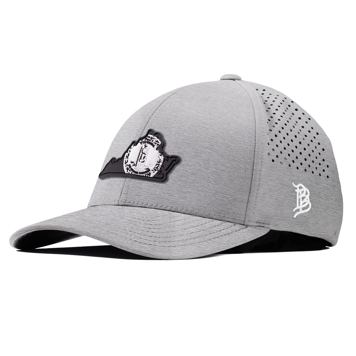 Virginia Vintage Curved Performance Heather Gray