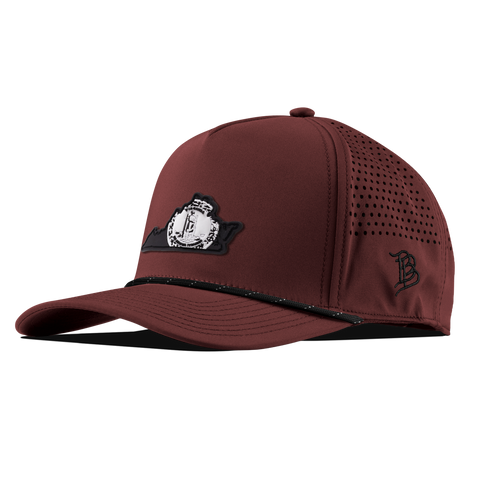 Virginia Vintage Curved 5 Panel Performance Maroon/Black