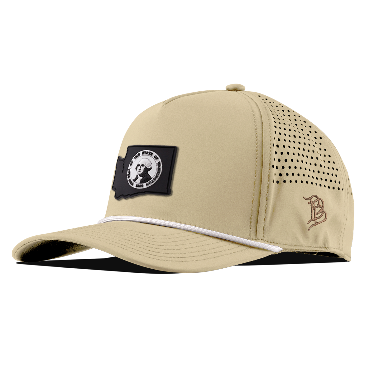 Washington Vintage Curved 5 Panel Performance Desert/White