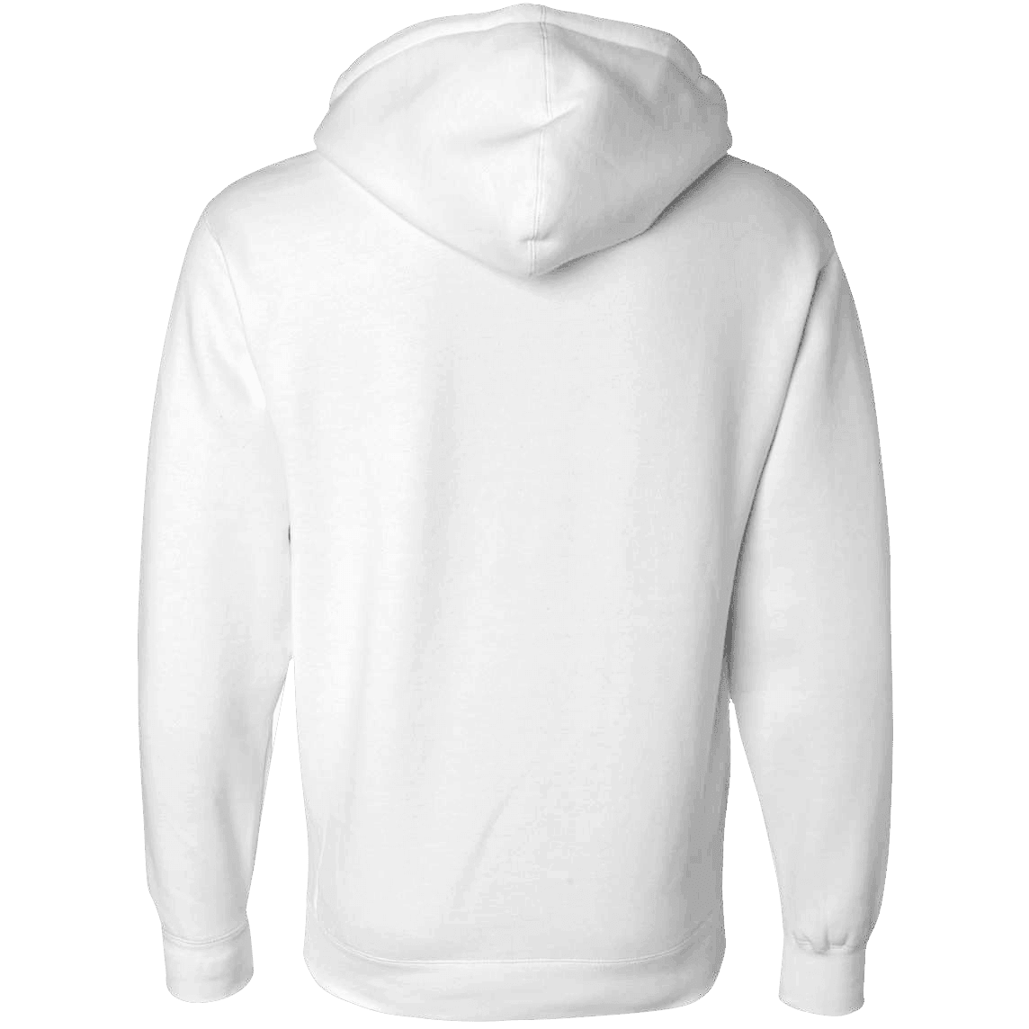 hoodie back white