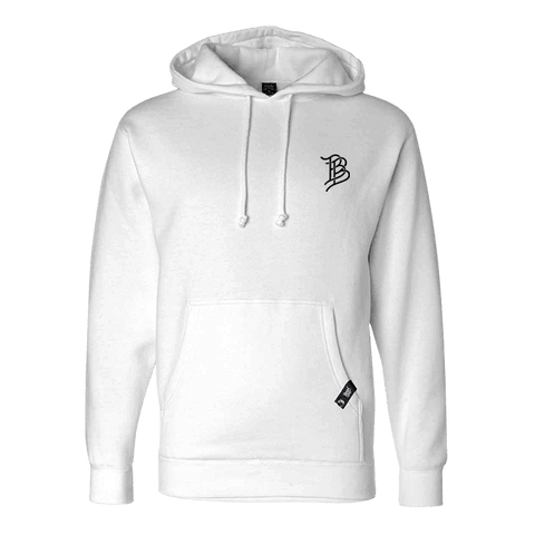 Hardworking Hoodie Front White