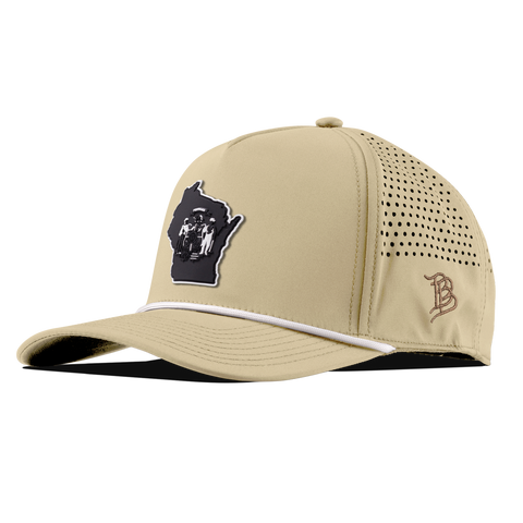 Wisconsin Vintage Curved 5 Panel Performance Desert/White
