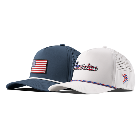 America Curved 5 Panel Rope 2-Pack Bundle