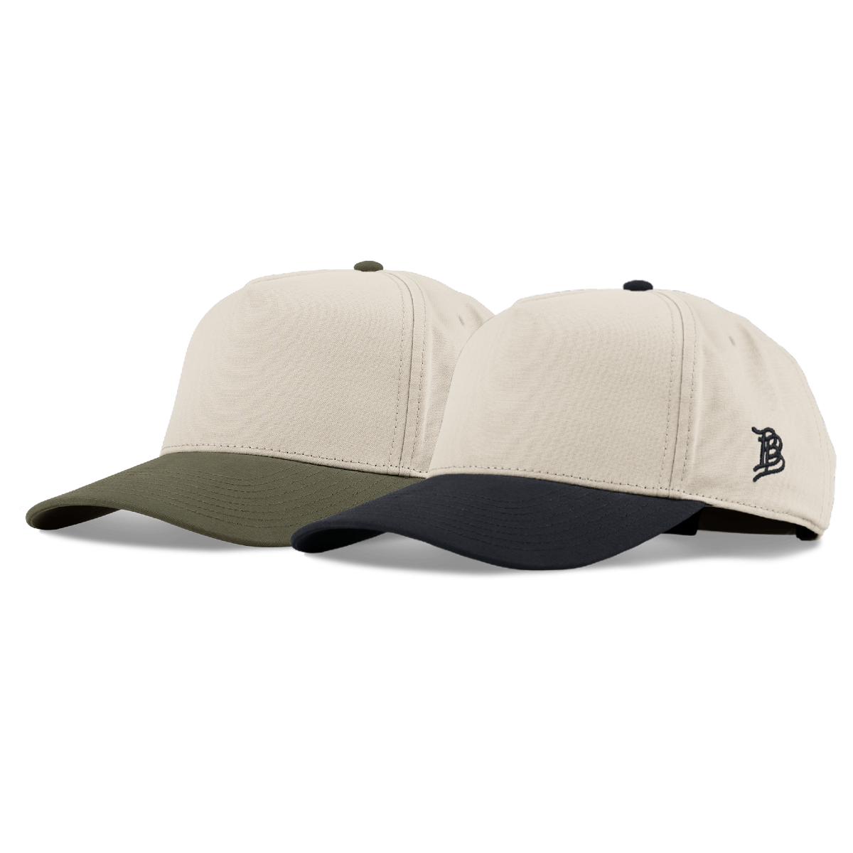Curved Two Tone Canvas 5 Panel 2-Pack Bundle