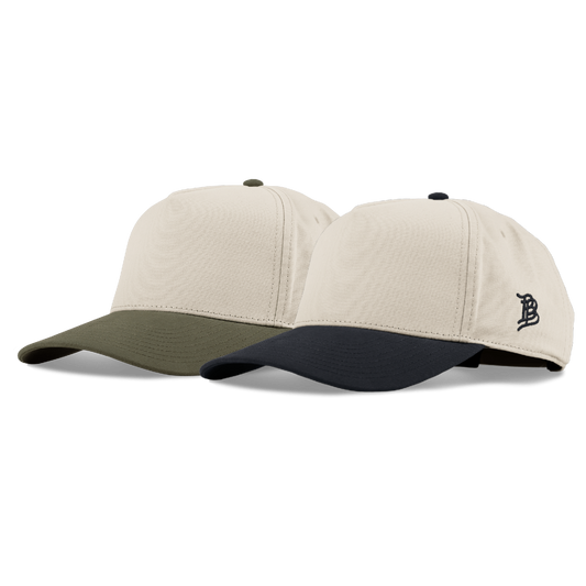 Curved Two Tone Canvas 5 Panel 2-Pack Bundle