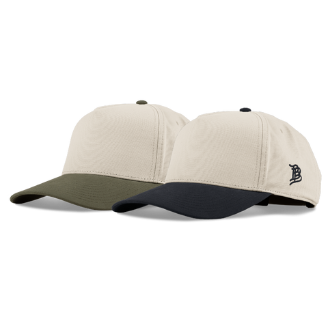 Curved Two Tone Canvas 5 Panel 2-Pack Bundle