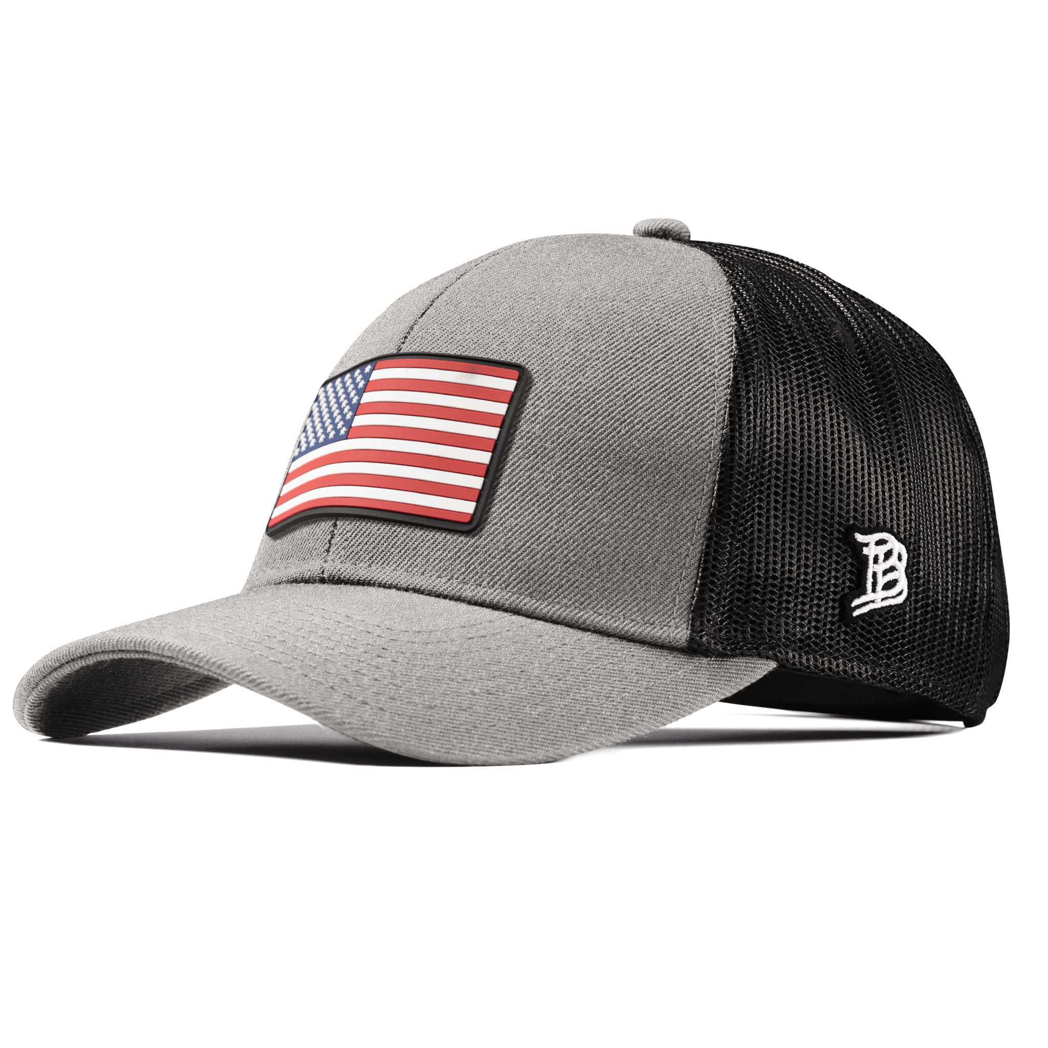 Old Glory PVC Flexfit Snapback Trucker Back CURVED