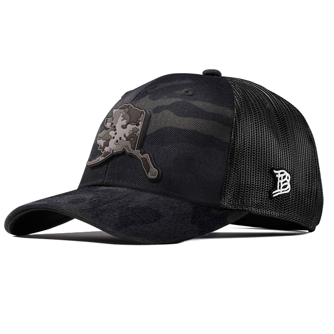 Alaska Camo PVC Curved Trucker