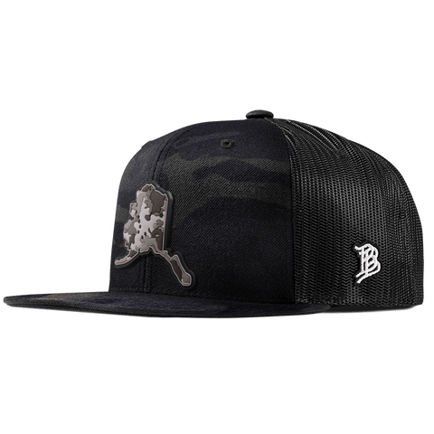 Alaska Camo PVC Flat Trucker