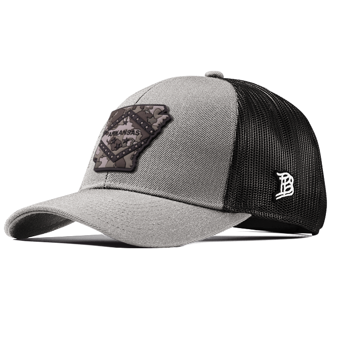 Arkansas Camo Flexfit Snapback Trucker Back CURVED