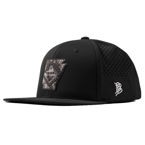 Arkansas Camo PVC Flat Performance Hat