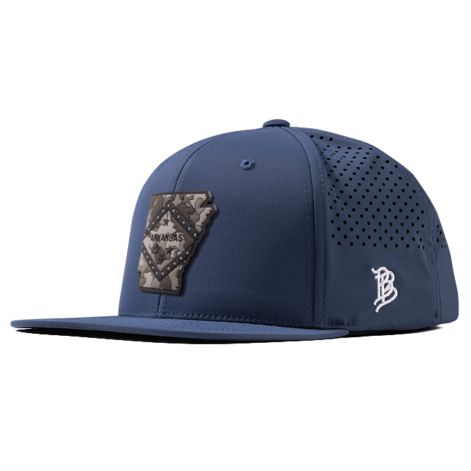 Arkansas Camo PVC Flat Performance Hat