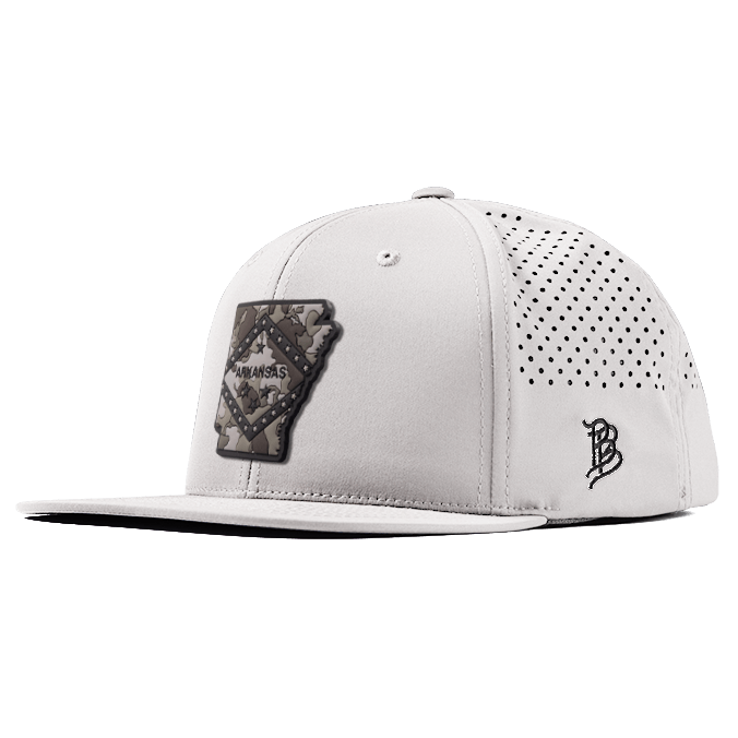 Arkansas Camo PVC Flat Performance Hat