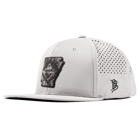 Arkansas Camo PVC Flat Performance Hat