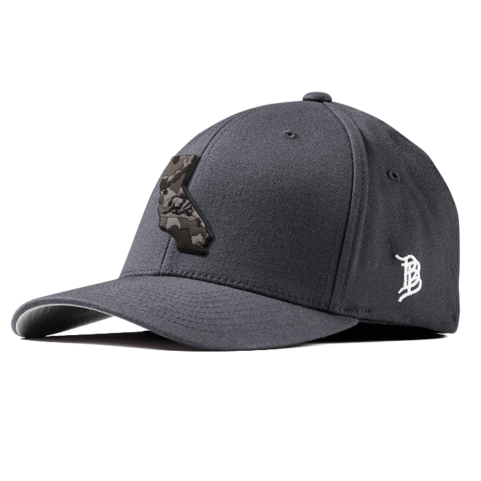 California Camo PVC Flexfit Fitted