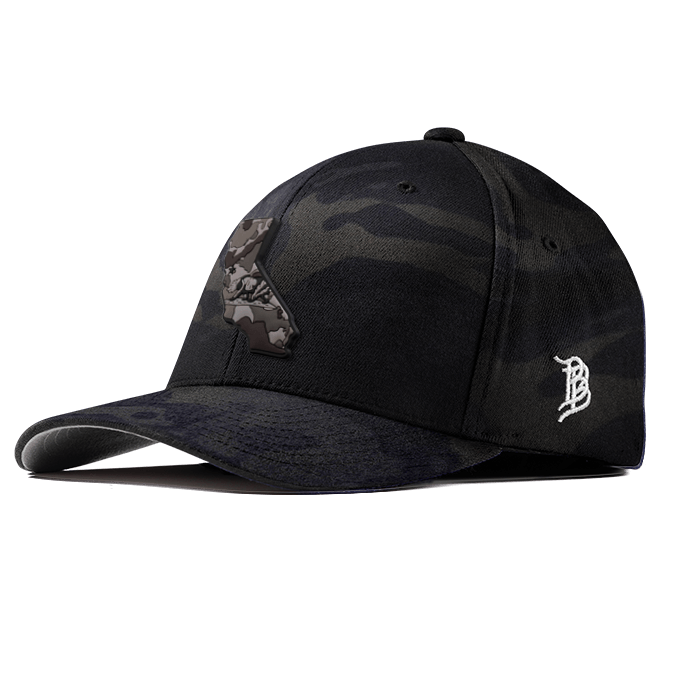 California Camo PVC Flexfit Fitted
