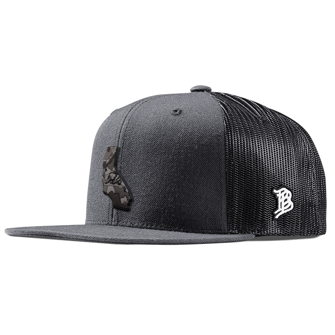 California Camo PVC Flat Trucker