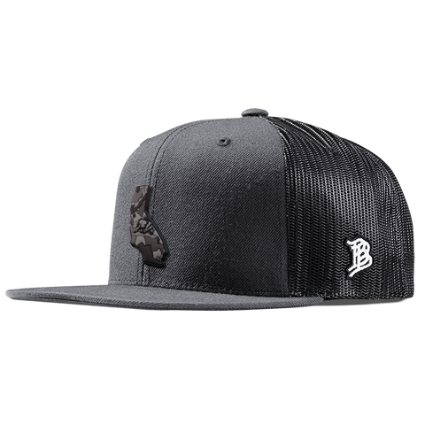 California Camo PVC Flat Trucker