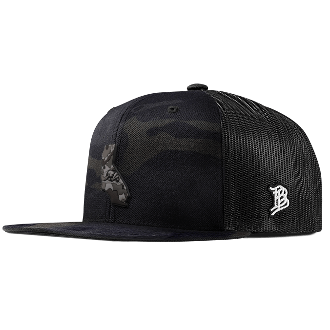 California Camo PVC Flat Trucker