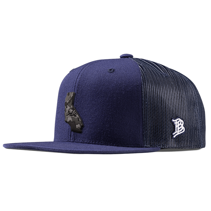 California Camo PVC Flat Trucker