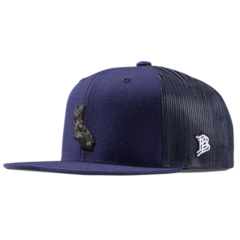 California Camo PVC Flat Trucker