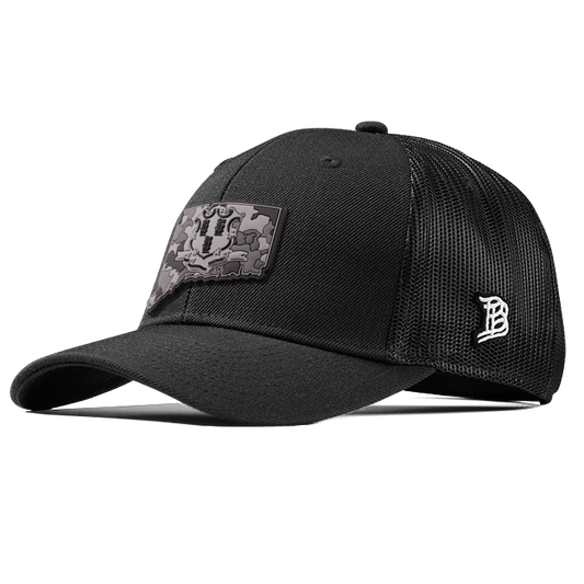 Connecticut Camo PVC Curved Trucker