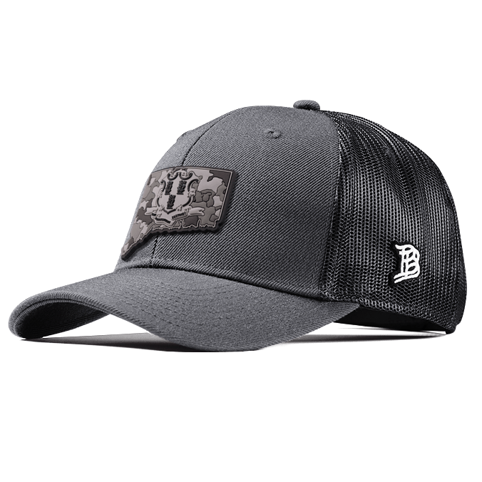 Connecticut Camo PVC Curved Trucker