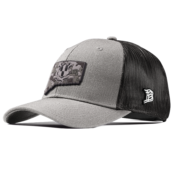 Connecticut Camo PVC Curved Trucker