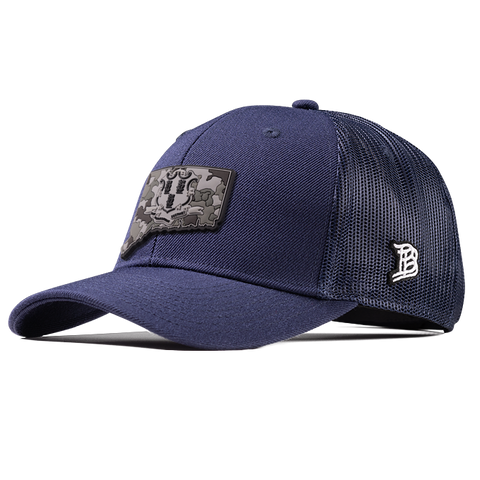 Connecticut Camo PVC Curved Trucker