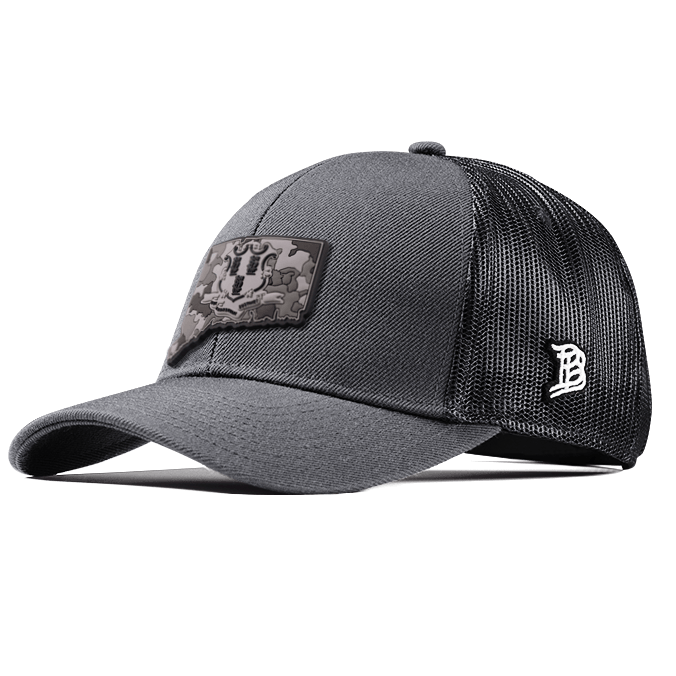 Connecticut Camo Flexfit Snapback Trucker Back CURVED