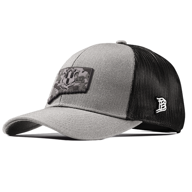 Connecticut Camo Flexfit Snapback Trucker Back CURVED