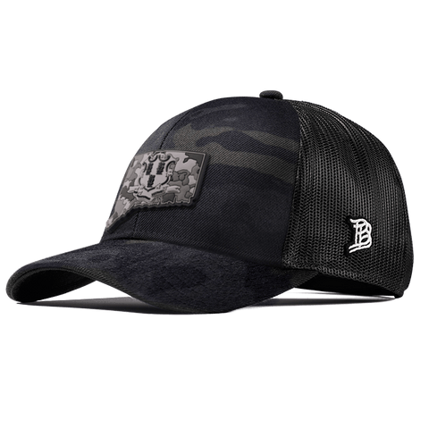 Connecticut Camo Flexfit Snapback Trucker Back CURVED