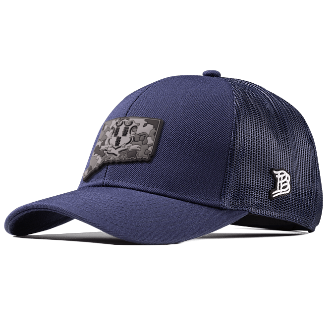 Connecticut Camo Flexfit Snapback Trucker Back CURVED