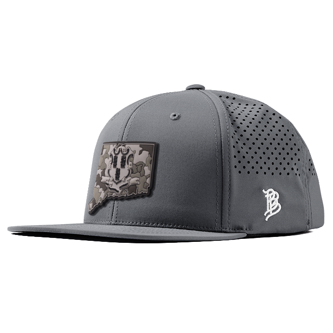 Connecticut Camo PVC Flat Performance Hat